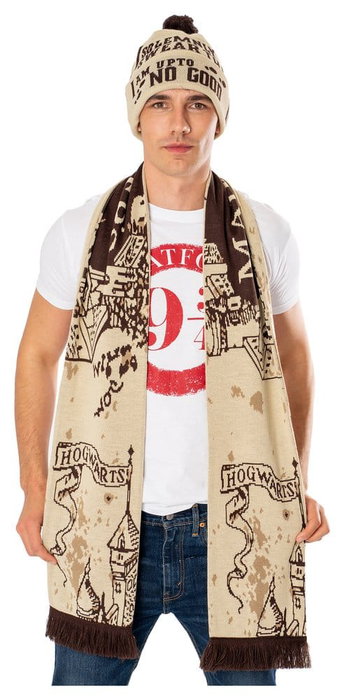 Harry Potter Bufanda Marauders Map Long Length Harry Potter Bufanda Marauders Map Long Length