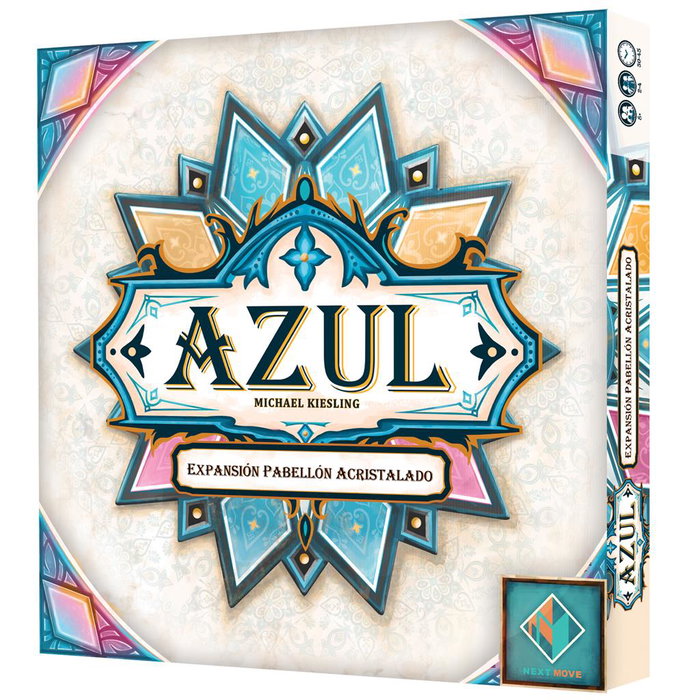 Asmodee Azul: Pabellón Acristalado Expansión Juego Mesa Español - Con Organizadores Acrílicos y Nuevos Tableros para Azul: Pabellón de Verano