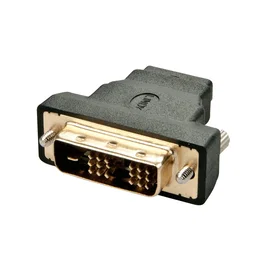 Lindy 41228 Cambiador de Género HDMI-A FM a DVI-D M Negro