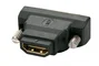 Lindy 41228 Cambiador de Género HDMI-A FM a DVI-D M Negro