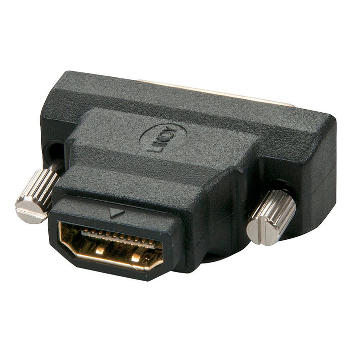 LINDY Adaptador HDMI a DVI-D 24+1 Pines Conector HDMI Tipo A Macho a DVI-D Hembra para Monitores y Proyectores