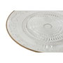 DKD Home Decor Plato de Cristal Transparente 32,5x32,5x9,5 cm