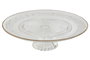 DKD Home Decor Plato de Cristal Transparente 32,5x32,5x9,5 cm