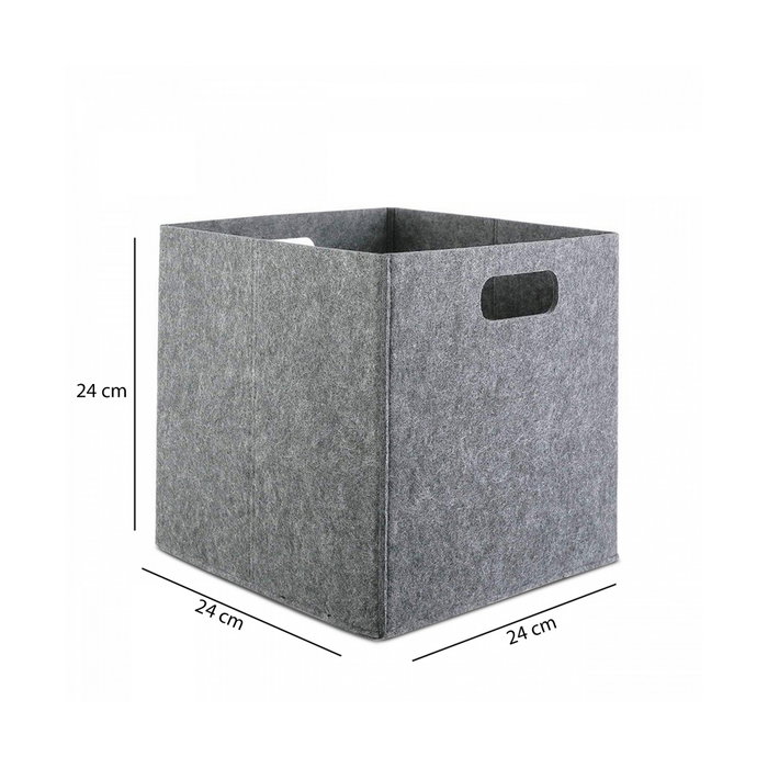 Aberto Design HMY-6360 Organizador de Escritorio de Fieltro, 24x24x24 cm