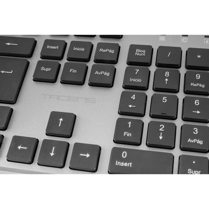 Tacens Pack Gaming Zenith Inalámbrico con Teclado, Ratón y Alfombrilla, Negro