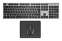 Tacens Combo Zenith Inalámbrico con Teclado Español, Ratón y Alfombrilla Gris