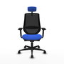 PIQUERAS Y CRESPO Silla de oficina Mardos con mecanismo Sincro/Traslack Azul y Negro