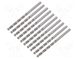 RECA Broca para metal de 3,1 mm x 65 mm HSS-Co