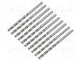 RECA Broca para metal de 3,1 mm x 65 mm HSS-Co