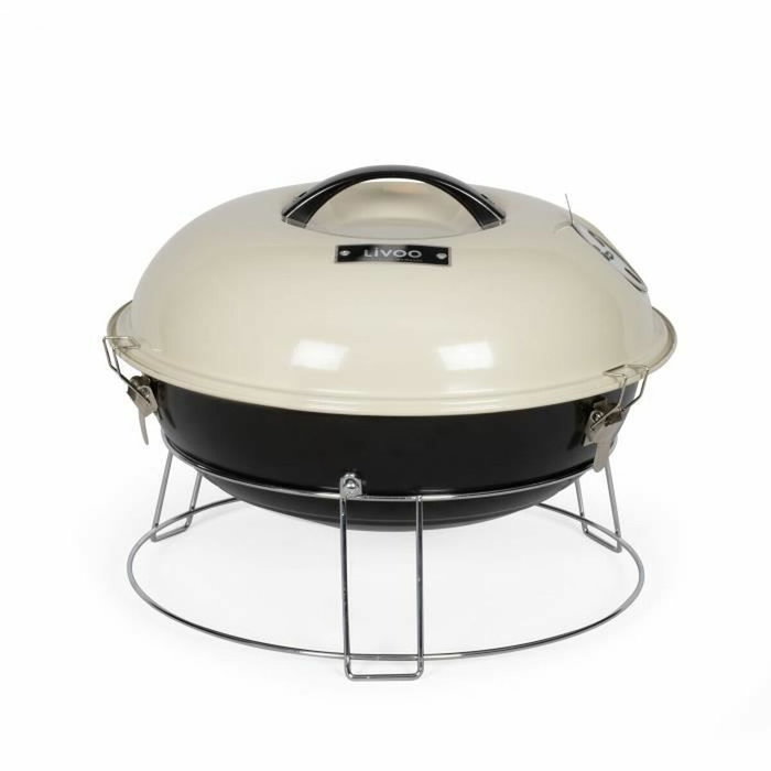 Livoo Barbacoa de carbón portátil DOC301 Champán y negro Livoo Barbacoa de carbón portátil DOC301 Champán y negro