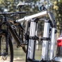 XLC Almada Work-E Portabicicletas 2en1 Plegable Ajustable 3 Posiciones Cuadro Ø25-80mm Carga 2 Bicis 30kg C/U Ruedas 2.8" 13 Pines