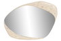 DKD Home Decor Espejo de Cemento y Cristal Crema 34,5x2,6x51 cm
