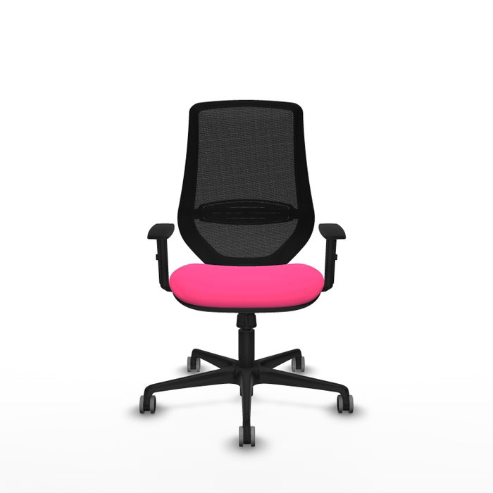 PIQUERAS Y CRESPO Silla de oficina Mardos Rosa y Negro