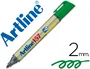 Rotulador Artline Pizarra Ek-157 Verde Punta Redonda 2 mm 12 unidades