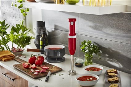 Kitchenaid 5KHBBV53 EER Batidora de Varilla Inalámbrica Roja con Batería de 8V