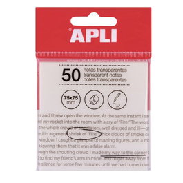 Notas Adhesivas Apli Traslucidas 50H 75X75 Transparente