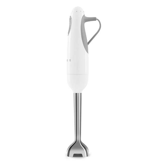Smeg HBF03WHEU Batidora de Inmersión 700W con Vaso 1.4L y Picadora Blanco