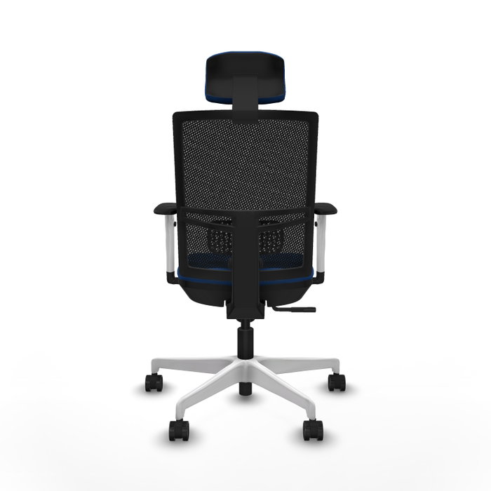 PIQUERAS Y CRESPO Silla de oficina Yunquera con mecanismo Sincro, Azul y Negro