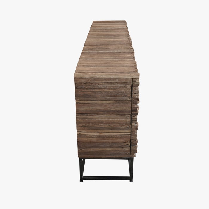 DKD Home Decor Buffet Colección Cubic Item Home Teca Reciclada 45 x 80 x 200 cm