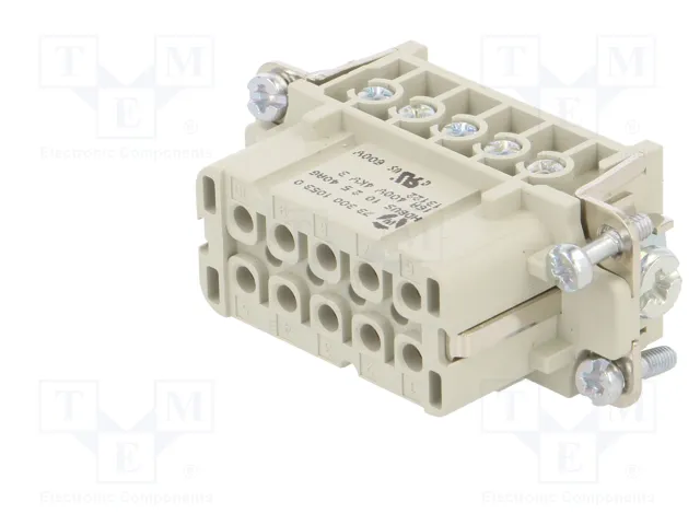 WIELAND Conector HDC Hembra 10 Pines Tamaño 10A WIELAND Conector HDC Hembra 10 Pines Tamaño 10A