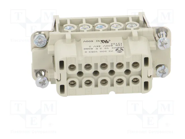 WIELAND Conector HDC Hembra 10 Pines Tamaño 10A WIELAND Conector HDC Hembra 10 Pines Tamaño 10A