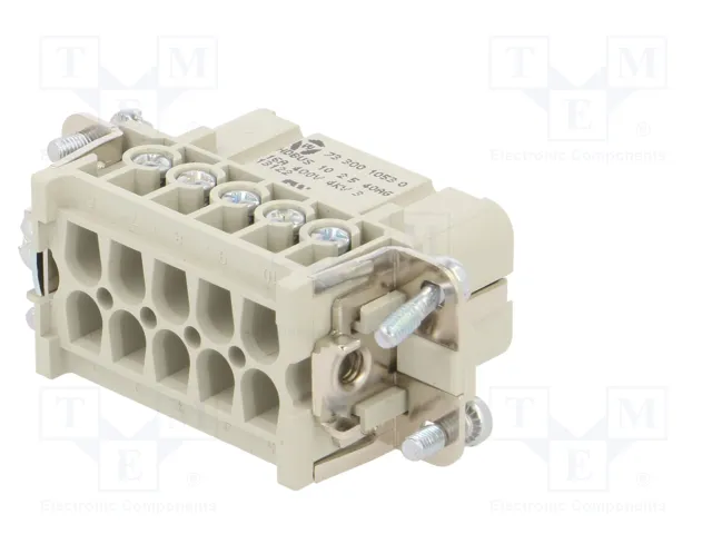 WIELAND Conector HDC Hembra 10 Pines Tamaño 10A WIELAND Conector HDC Hembra 10 Pines Tamaño 10A