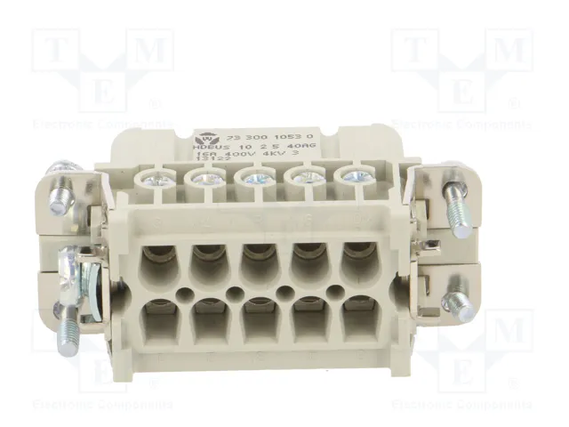 WIELAND Conector HDC Hembra 10 Pines Tamaño 10A WIELAND Conector HDC Hembra 10 Pines Tamaño 10A