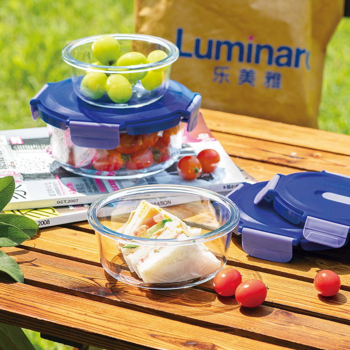 Luminarc Urban Box Recipiente Redondo Hermético de Vidrio de 40cl Luminarc Urban Box Recipiente Redondo Hermético de Vidrio de 40cl