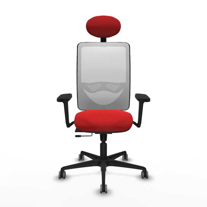 PIQUERAS Y CRESPO Silla de oficina Zulema con mecanismo Sincro/Traslack, Rojo y Blanco PIQUERAS Y CRESPO Silla de oficina Zulema con mecanismo Sincro/Traslack, Rojo y Blanco