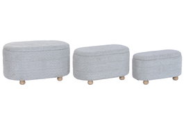 DKD Home Decor Set de 3 Piezas Verde y Marrón