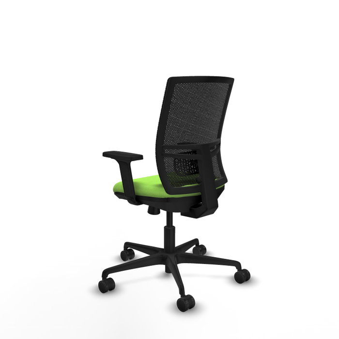 PIQUERAS Y CRESPO Silla de oficina Yunquera con mecanismo Sincro/Traslack, Pistacho y Negro