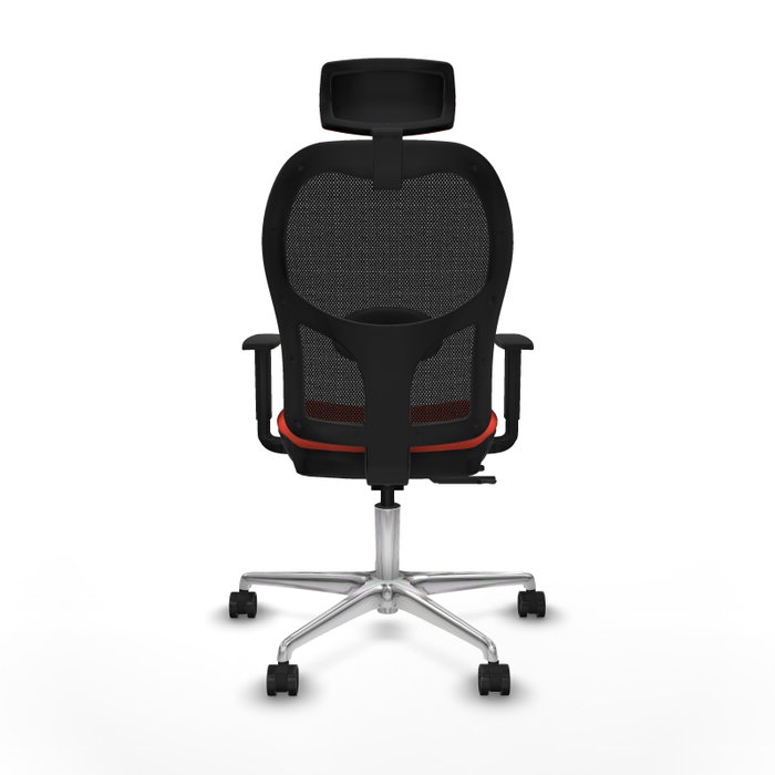 PIQUERAS Y CRESPO Silla de oficina Jorquera Sincro/Traslack Naranja oscuro y Negro