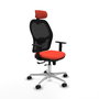 PIQUERAS Y CRESPO Silla de oficina Jorquera Sincro/Traslack Naranja oscuro y Negro