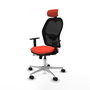 PIQUERAS Y CRESPO Silla de oficina Jorquera Sincro/Traslack Naranja oscuro y Negro