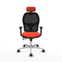 PIQUERAS Y CRESPO Silla de oficina Jorquera Sincro/Traslack Naranja oscuro y Negro