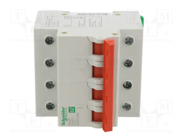 SCHNEIDER ELECTRIC Interruptor de aislamiento Easy9 EZ 100A 4 polos