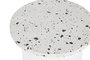 DKD Home Decor Mesita Auxiliar Terrazo y Madera DM Blanco