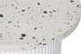 DKD Home Decor Mesita Auxiliar Terrazo y Madera DM Blanco