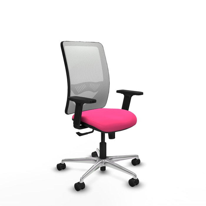 PIQUERAS Y CRESPO Silla de oficina Zulema Rosa y Blanco con Mecanismo Sincro PIQUERAS Y CRESPO Silla de oficina Zulema Rosa y Blanco con Mecanismo Sincro