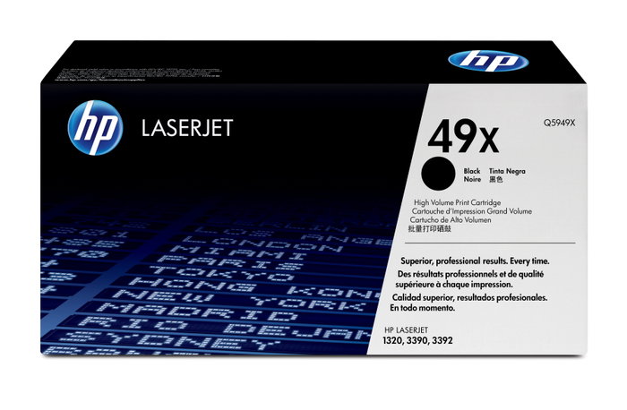 HP Cartucho de tóner 49X Negro Alta Capacidad HP Cartucho de tóner 49X Negro Alta Capacidad