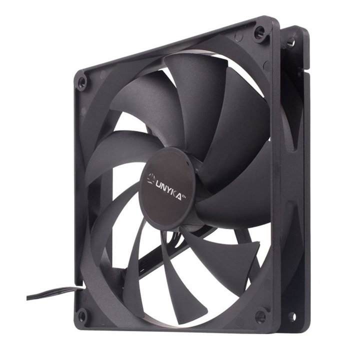 Unykach Ventilador Caja 51790 140 mm Negro Mate para Equipos ATX