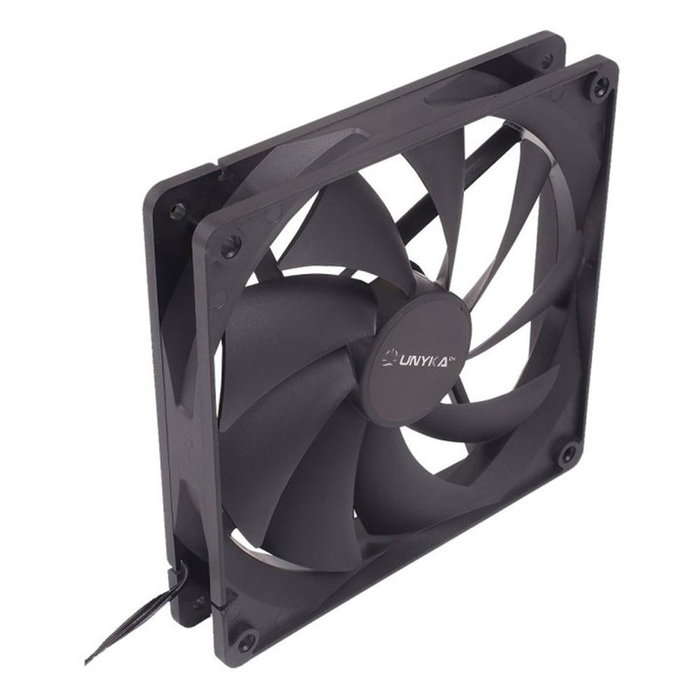 Unykach Ventilador Caja 51790 140 mm Negro Mate para Equipos ATX