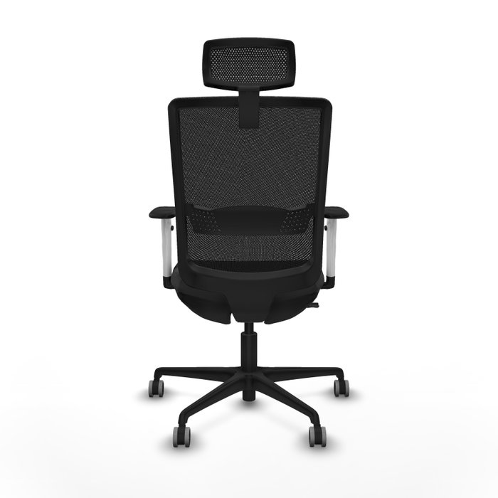 PIQUERAS Y CRESPO Silla de oficina Haches con mecanismo Sincro/Traslack, Gris oscuro y Negro