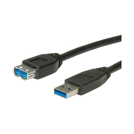ROLINE Cable USB 3.2 Gen 1 A-A 0,8 m Negro ROLINE Cable USB 3.2 Gen 1 A-A 0,8 m Negro