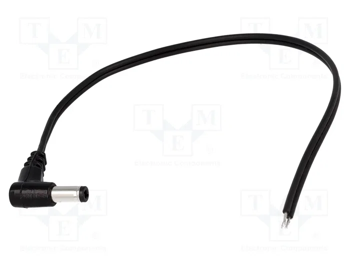 BQ CABLE Cable de alimentación CC DC 5,5/2,5 angular negro 0,2m BQ CABLE Cable de alimentación CC DC 5,5/2,5 angular negro 0,2m