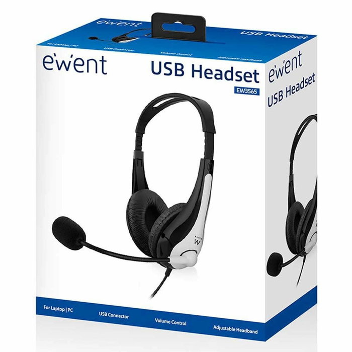 Ewent EW3565 Auriculares de Diadema con Micrófono USB Ewent EW3565 Auriculares de Diadema con Micrófono USB