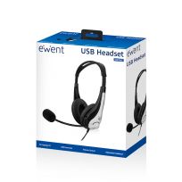 Ewent Auricular EW3565 con Micrófono - Cascos Gaming con Cable