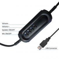 Ewent Auricular EW3565 con Micrófono - Cascos Gaming con Cable