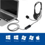 Ewent EW3565 Auriculares de Diadema con Micrófono USB