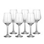 DKD Home Decor Set de 6 Copas de Cristal de 410 ml para Vino Tinto